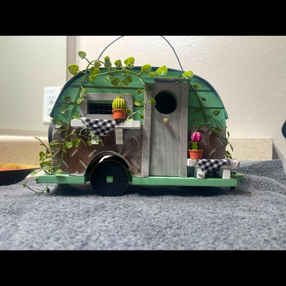 Cute green birdhouse